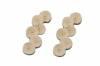 Muslin Buffing Wheels  (12pc) <br> 1-1/4 x 16 Ply <br> 3 Rows Stitched <br> Grobet 17.617